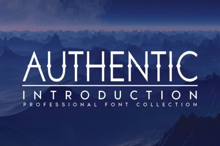 Authentic Sans Serif Font