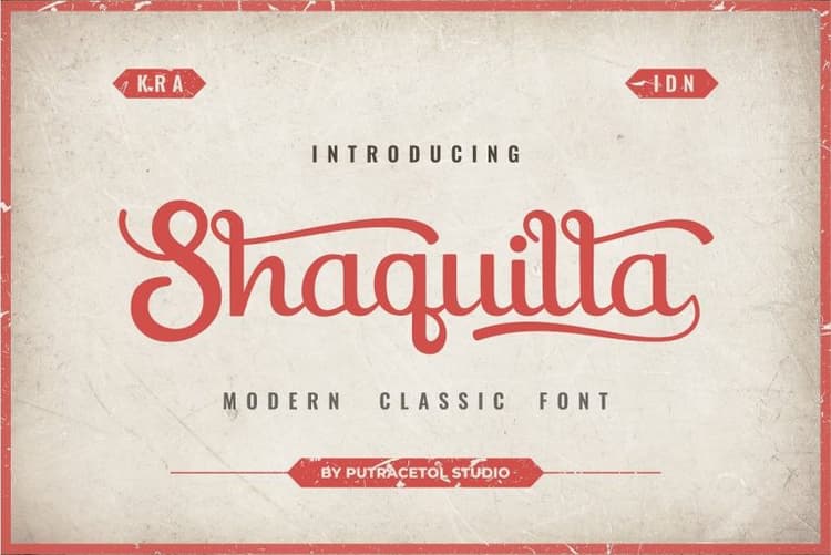 Shaquilla Script Font