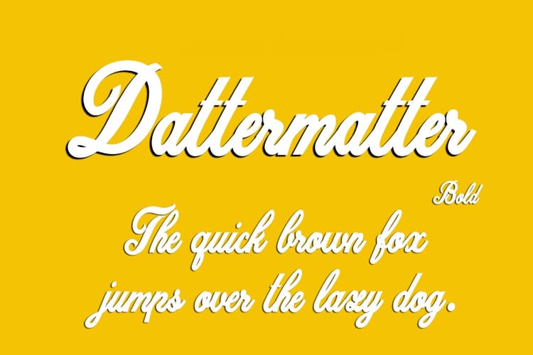 Dattermatter Font