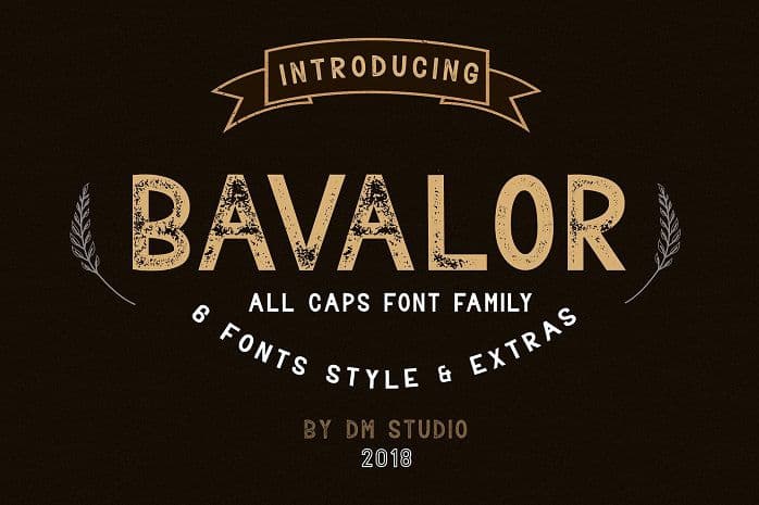 Bavalor Typeface