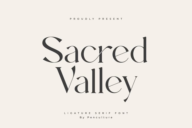 Sacred Valley Font