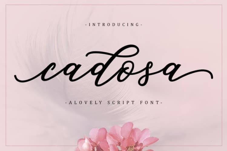 Cadosa Script Font