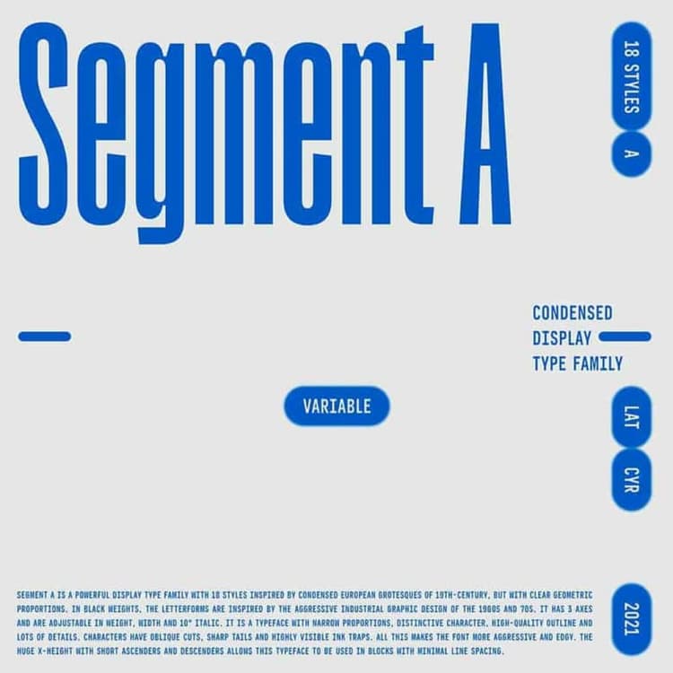 Segment A Font
