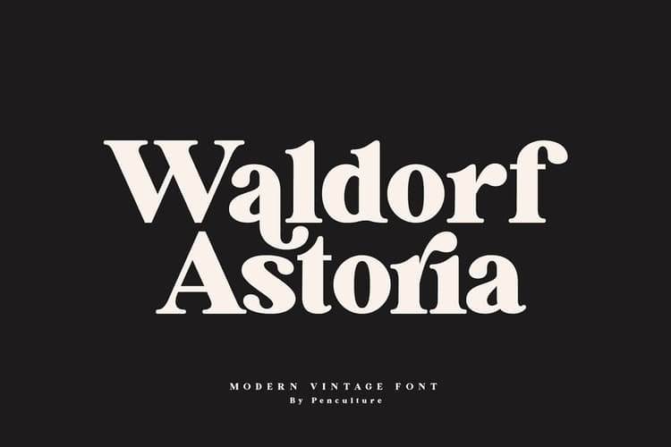 Waldorf Astoria Font