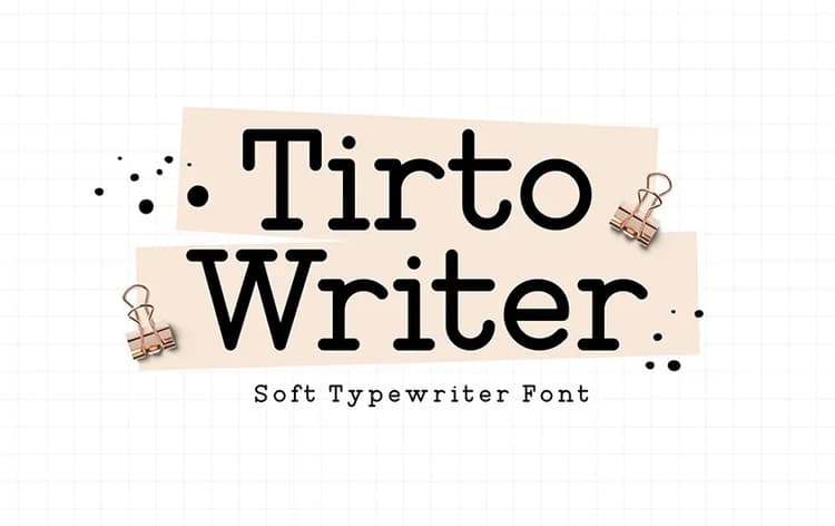 Tirto Writer Font
