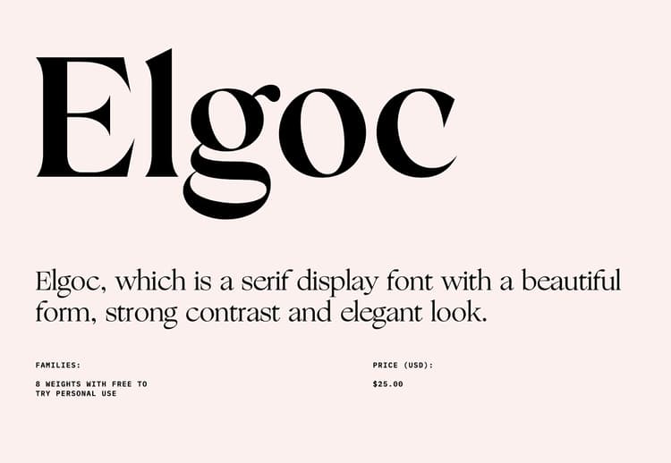 Elgoc Font