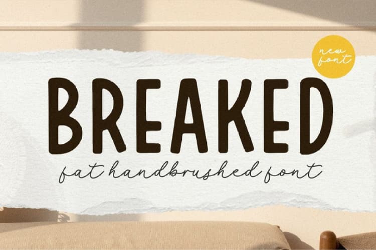 Breaked Font