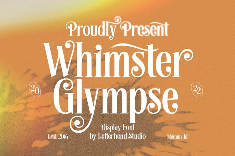 Whimster Glympse Font