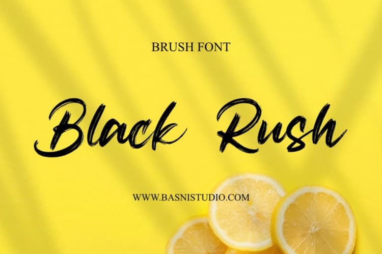 Black Rush Font