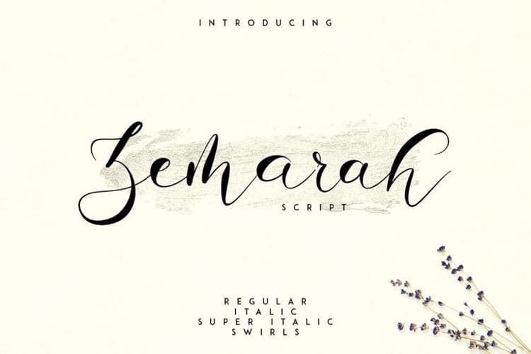 Zemarah Script Font