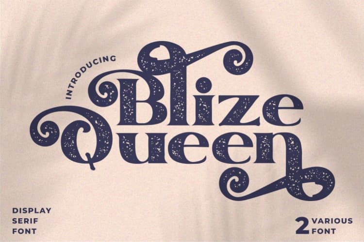 Blize Queen Font