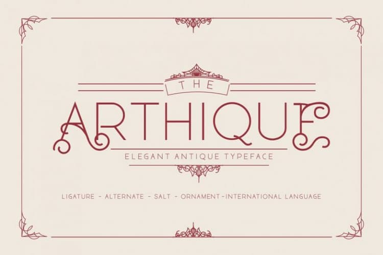 Arthique Elegant Font