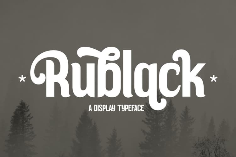 Rublack Font