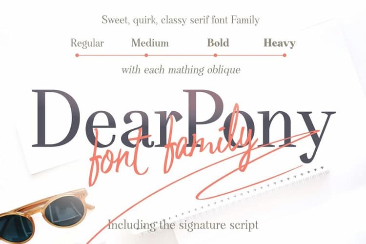 DearPony Serif Font Family