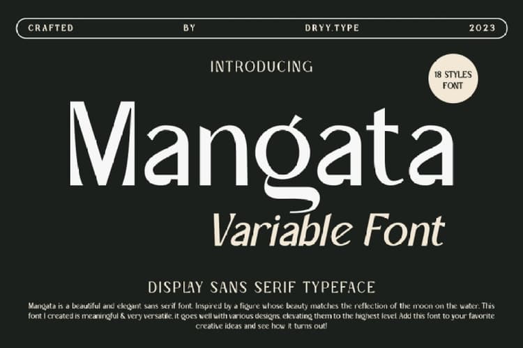 Mangata Font