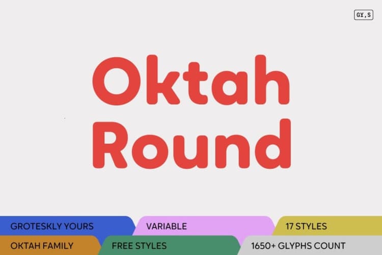 Oktah Round Font
