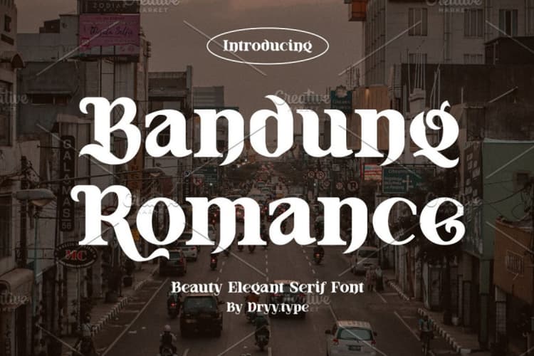 Bandung Romance Font