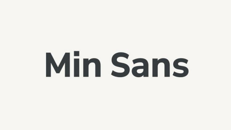Min Sans Font