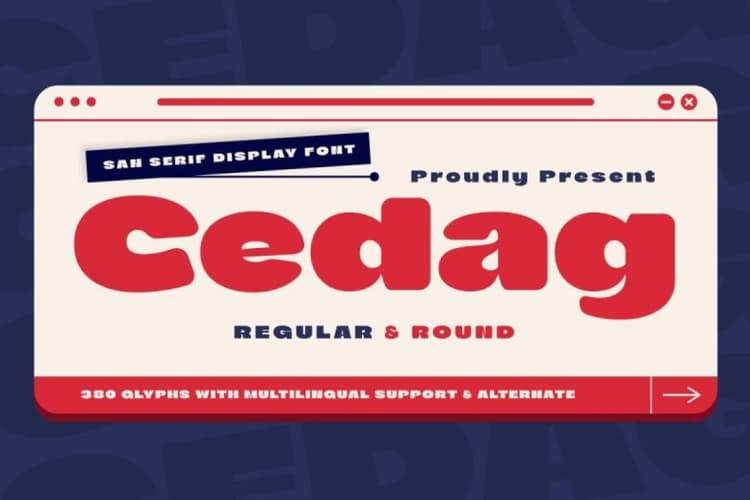 Cedag Font