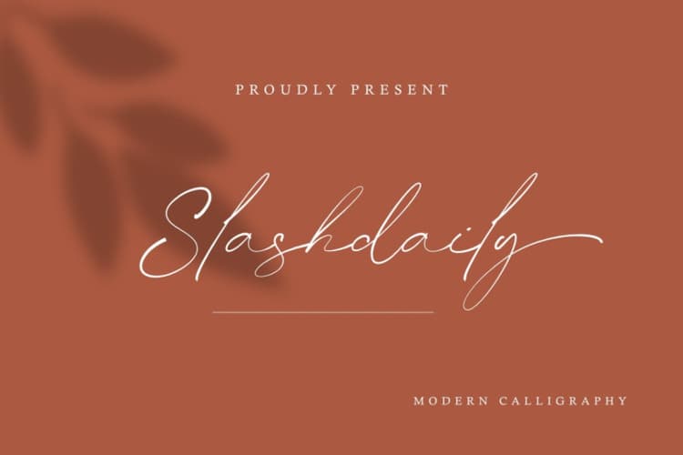 Slashdaily Font