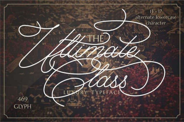 The Ultimate Class Script Font