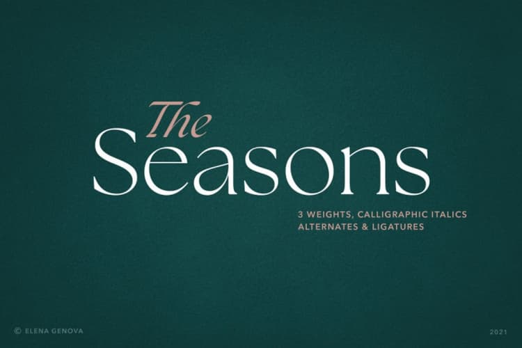 The Seasons Font