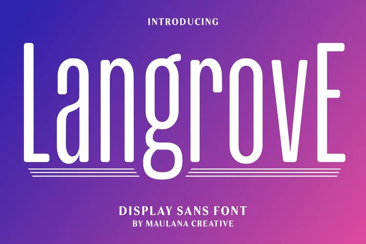 Langrove Font