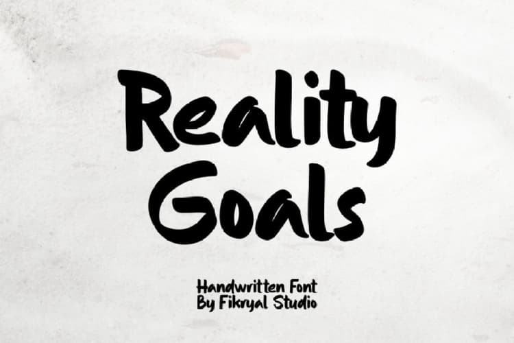 Reality Goals Font