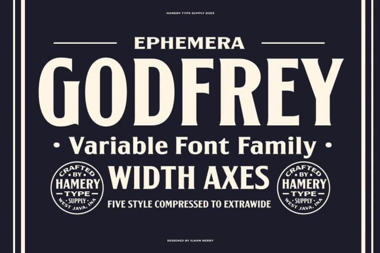 Godfrey Condensed Font
