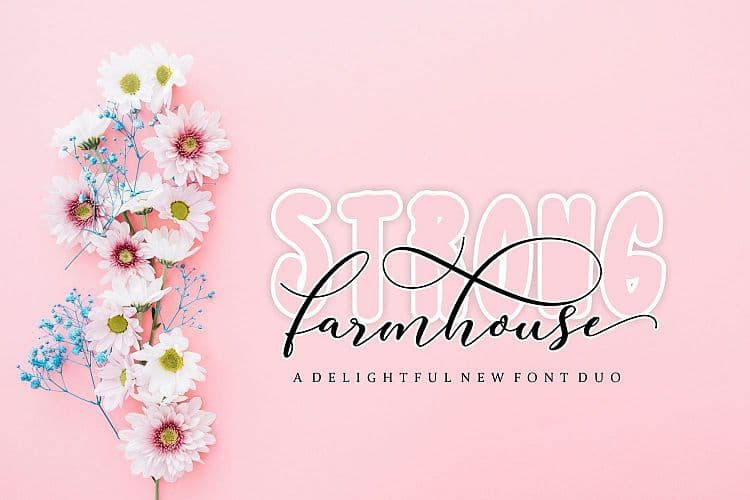 Strong Farmhouse Font Duo