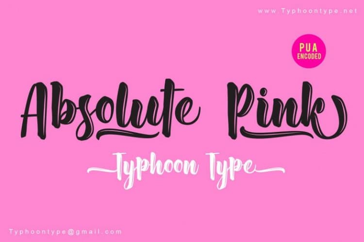 Absolute Pink Script Font