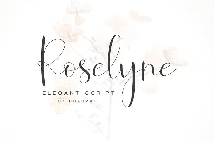 Roselyne Script Font