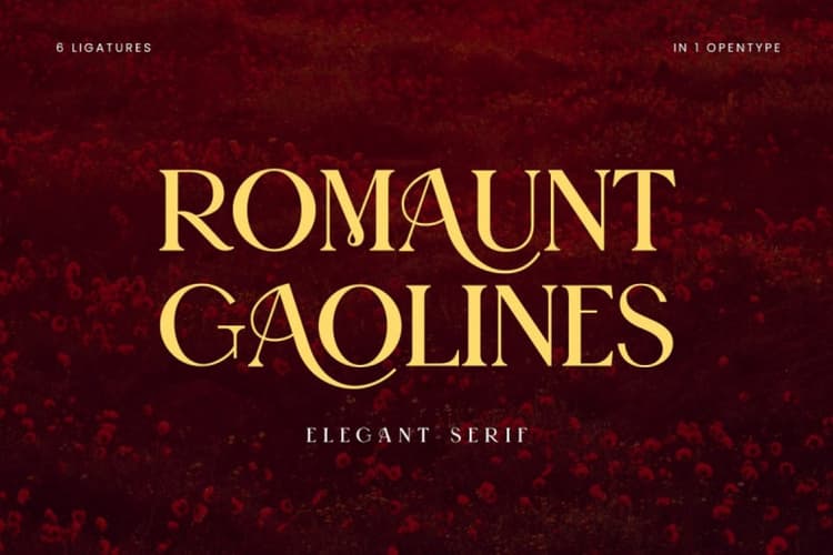 Romaunt Gaolines Font