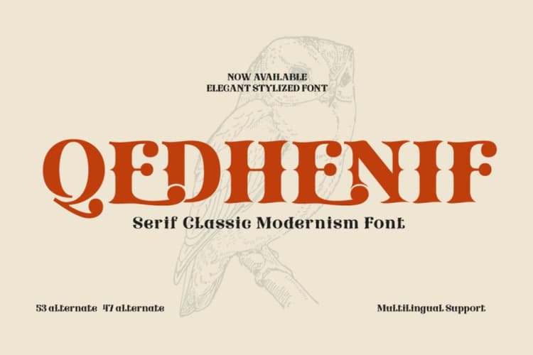 Qedhenif Font