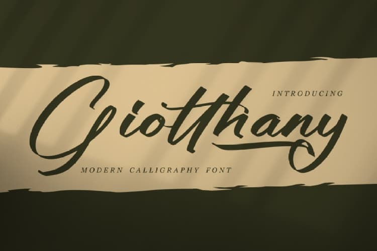 Giotthany Font