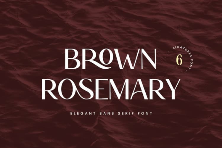 Brown Rosemary Font
