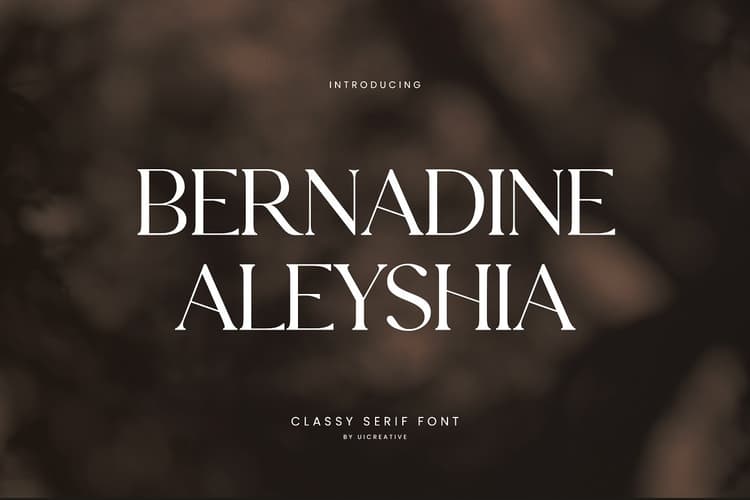 Bernadine Aleyshia Font