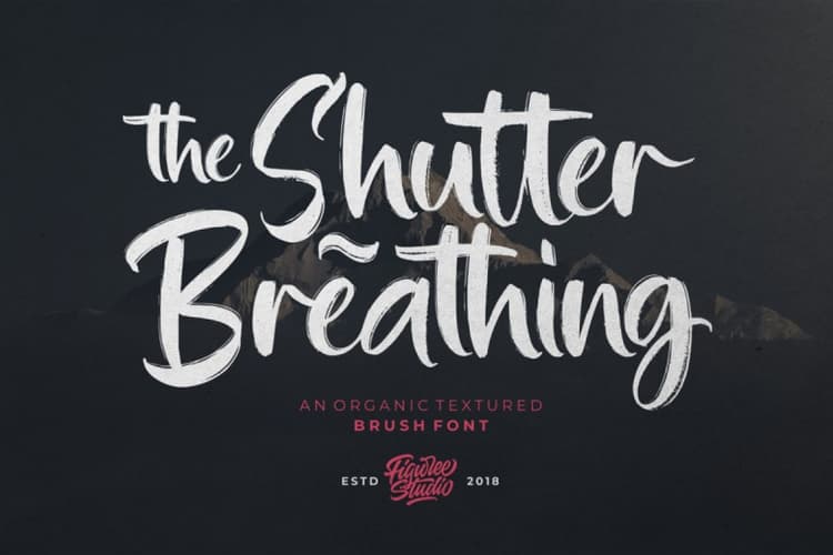 The Shutter Breathing Font