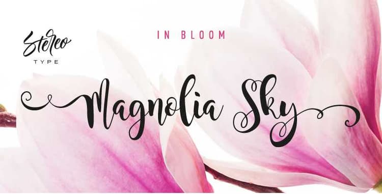 Magnolia Sky Font Free