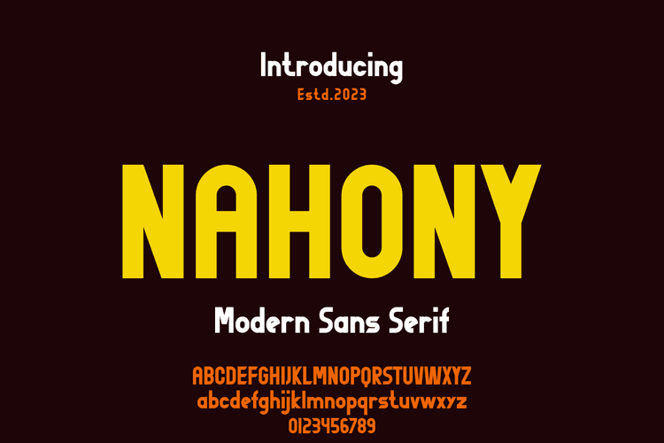 Nahony Font