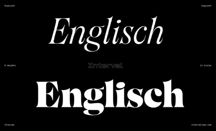Englisch Font