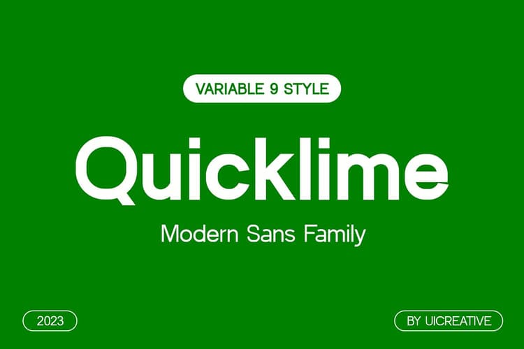 Quicklime Font