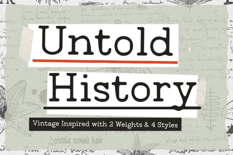 Untold History Font