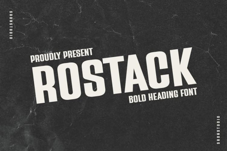 Rostack Font