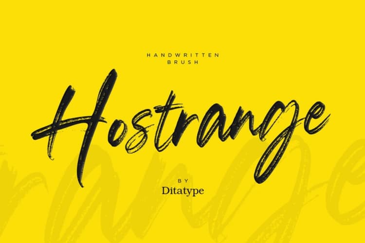 Hostrange Font