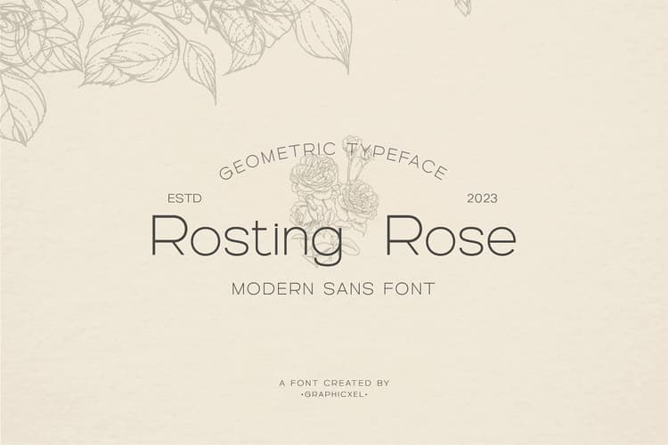 Rosting Rose Font