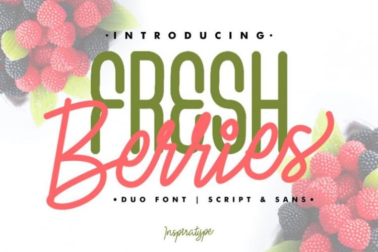 Fresh Berries Font Duo