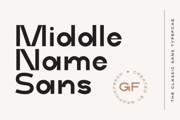 Middle Name Font