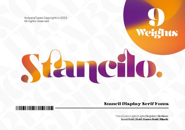 Stancilo Font