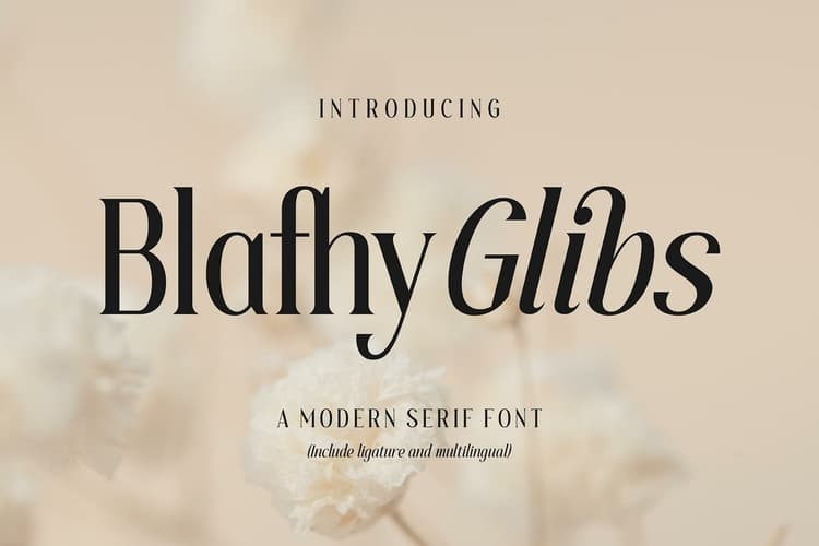 Blafhy Glibs Font